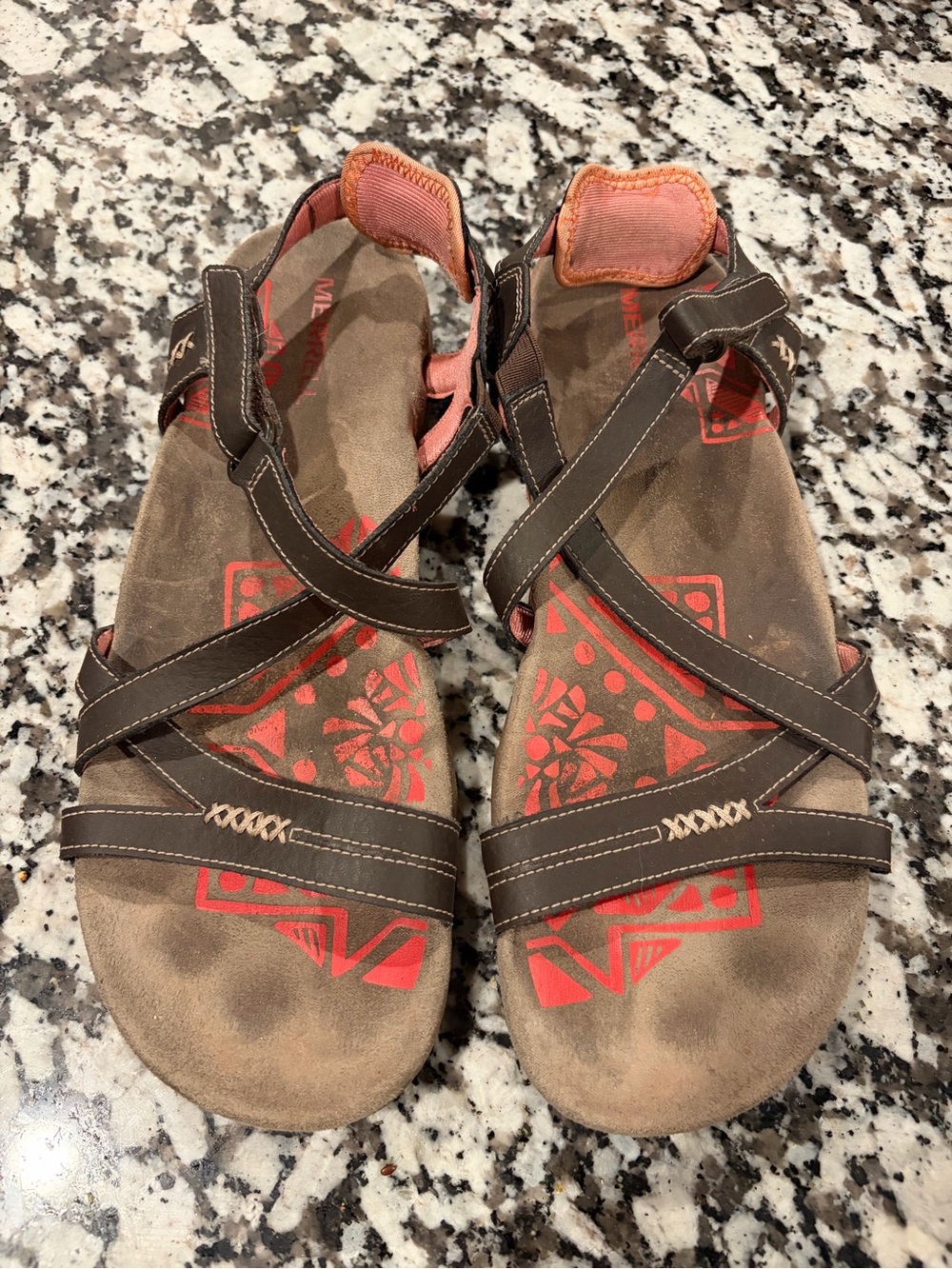 Merrell Sandspur Rose Sport Sandals Womens Cocoa Coral Strappy Leather